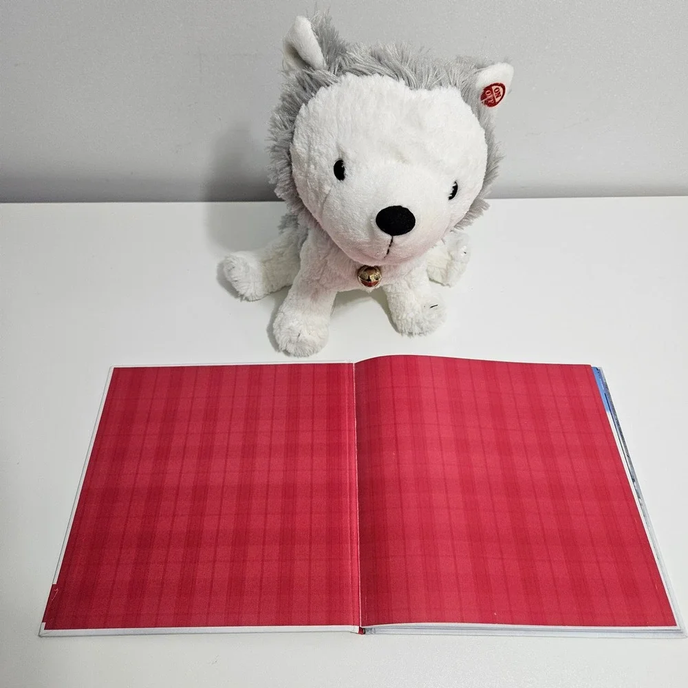 Hallmark Jingle the Husky Pup Story Buddy Plush and Book Set